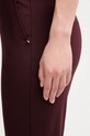 Sportmax spodnie z dodatkiem wełny FEBE bordowy 2522136082600