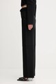 Sportmax spodnie SOSPIRO 2522136111600 czarny AW25