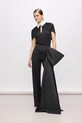 Karl Lagerfeld spodnie z elastanem czarny A4W10131
