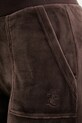 Juicy Couture spodnie dresowe welurowe brązowy JCSEBJ001G.193