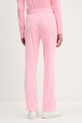 Odzież Juicy Couture spodnie dresowe welurowe JCWBJ225307 różowy
