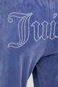 Juicy Couture spodnie dresowe welurowe fioletowy JCWBJ225307
