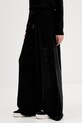 Juicy Couture spodnie dresowe welurowe czarny JCWBJ225309