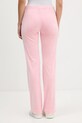 Odzież Juicy Couture spodnie dresowe welurowe JCWBJ225311 różowy