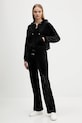 Juicy Couture pantaloni de trening din velur JCWBJ225311 negru AW25