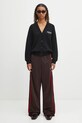 Панталон Martine Rose Wide Leg Trackpant 167JT12722 кафяв