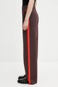 Wales Bonner spodnie Tide Track Pant dzianina brązowy UA25KN02.VI05.801