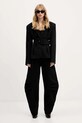Rotate spodnie 114826100 czarny AW25