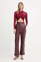 Bardot spodnie 60077PB bordowy AW25