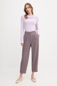 United Colors of Benetton spodnie 44BWDF0AE bordowy AW25