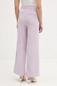 Odzież United Colors of Benetton spodnie sztruksowe 4Q5GDF0AI fioletowy