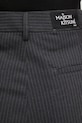 Maison Kitsuné pantaloni cu lână Double Pleated gri PW01126WT3022