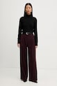 Filippa K spodnie z dodatkiem wełny 32511.FK bordowy AW25