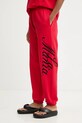 La Mania spodnie dresowe bawełniane NOLAN czerwony NOLAN