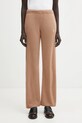 Sporty & Rich wool trousers SRC Cashmere jersey brown PA02764302BE02