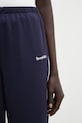 Sporty & Rich spodnie dresowe Serif Logo Retro Track granatowy PA05464300BL107