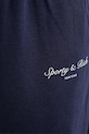 Sporty & Rich spodnie dresowe bawełniane Syracuse granatowy PA05566328BL106