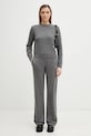 Sporty & Rich spodnie SRC Cashmere PA02767302GY22 szary