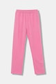 Guess pantaloni de trening din bumbac pentru copii bumbac roz J5YQ12.KA6R4.9BYA