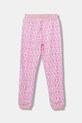 Детски памучен спортен панталон Guess J5YQ13.KAD74.9BYA розов AW25
