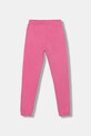 Guess pantaloni de trening din bumbac pentru copii J5YQ18.KAV34.9BYA roz AW25