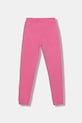 Guess spodnie dresowe bawełniane dziecięce J5YQ18.KAV34.9BYA różowy AW25