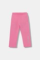 Guess pantaloni de trening din bumbac pentru copii bumbac roz K5YQ12.KA6R4.9BYA