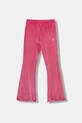 adidas Originals pantaloni de trening pentru copii velur roz JX2843