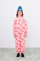 Dětské bavlněné tepláky Tinycottons WORMS SWEATPANT pletenina růžová AW25.076