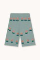 Tinycottons spodnie niemowlęce FLOWERS BABY KNITTED PANT AW25.104 niebieski AW25