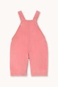 Tinycottons ogrodniczki niemowlęce TINY POCKET DUNGAREE BABY AW25.564 różowy AW25