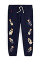 Polo Ralph Lauren spodnie dresowe dziecięce dzianina granatowy 312979044001
