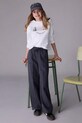 Детские брюки Mayoral wide leg с регуляцией серый 7579.8F.Junior.9BYA