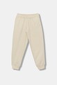 Puma spodnie dresowe dziecięce ESS SCRIPT Sweatpants FL G dzianina beżowy 688729