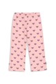 Konges Sløjd spodnie DREY SLIT PANTS GOTS wzorzyste różowy KS103787.9BYA
