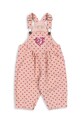 Otroške bombažne hlače Konges Sløjd NOLA SEQUIN OVERALLS GOTS Prijazno od planeta roza KS103947.9BYA