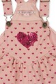 Deklice Otroške bombažne hlače Konges Sløjd NOLA SEQUIN OVERALLS GOTS KS103947.9BYA roza