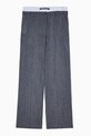 Παιδικό βαμβακερό παντελόνι Patrizia Pepe A676 7P0395 γκρί AW25