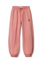 Calvin Klein Jeans spodnie dresowe bawełniane dziecięce IG0IG02617.9BYA różowy AW25
