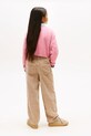 Tommy Hilfiger pantaloni de bumbac pentru copii KG0KG08818.9BYA bej