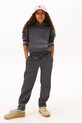 Tommy Hilfiger pantaloni de trening pentru copii tricotaj gri KG0KG08999.9BYA