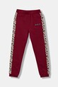 Детские спортивные штаны Guess мелкий узор бордо K5BQ11.KAX74.9BYA