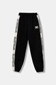 Elisabetta Franchi pantaloni de trening din bumbac pentru copii bumbac negru EFPA298.0.FF002