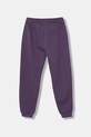 United Colors of Benetton spodnie dresowe bawełniane dziecięce 3J68CF02H.G.Season.9BYA fioletowy AW25