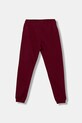 United Colors of Benetton pantaloni de trening din bumbac pentru copii 3J68CF02H.G.Season.9BYA burgundia AW25