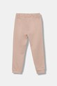 United Colors of Benetton spodnie dresowe bawełniane dziecięce 3J70GF01N.P.Season.9BYA różowy AW25