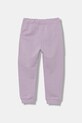 United Colors of Benetton pantaloni de trening din bumbac pentru copii 3J70GF01N.P.Season.9BYA violet AW25