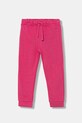 United Colors of Benetton spodnie dresowe bawełniane dziecięce bawełna różowy 3J70GF01N.P.Season.9BYA