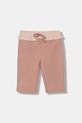 United Colors of Benetton pantaloni de trening pentru bebeluși tricotaj portocaliu 37GTAF02F.W.seasonal