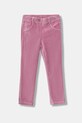 United Colors of Benetton spodnie dziecięce dzianina różowy 4DZBGE00L.P.Season.9BYA
